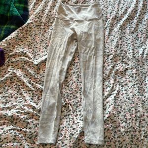 Lulu lemon white  camo leggings